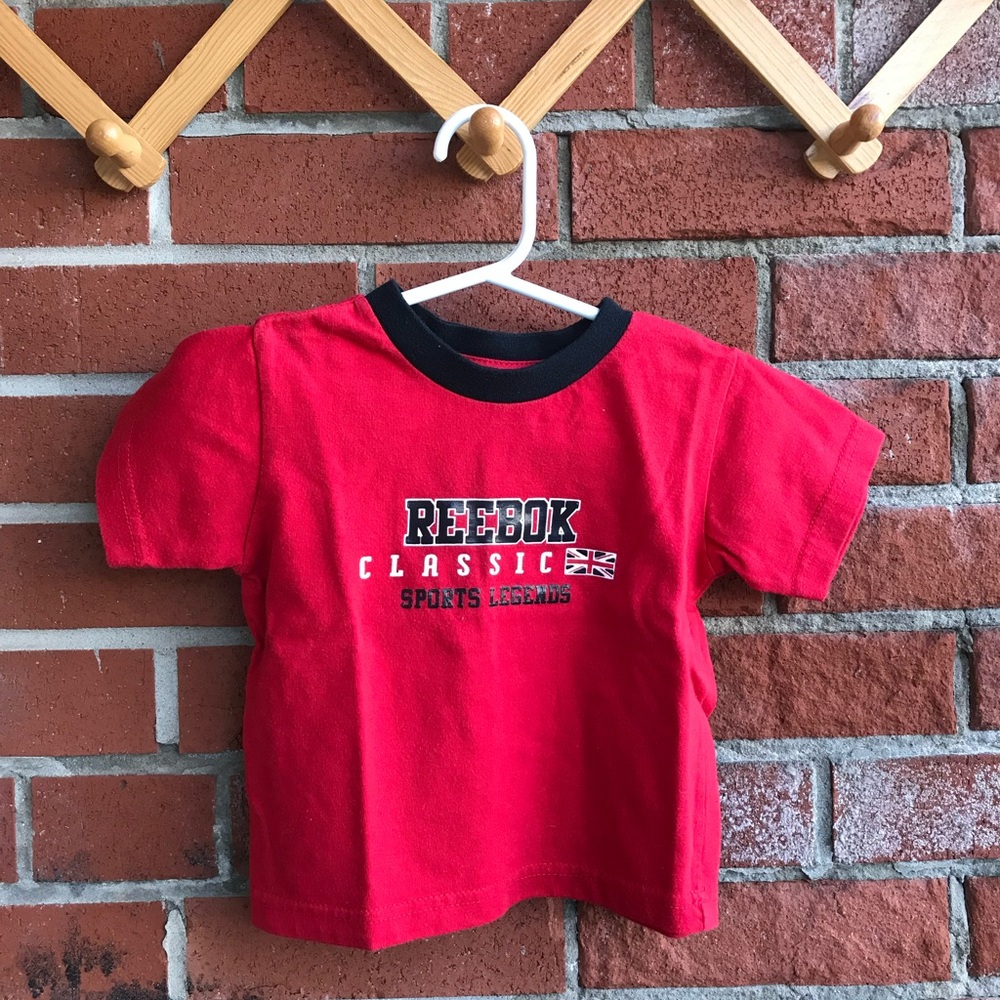 Reebok Kids' Red and Black Short Sleeve Tee